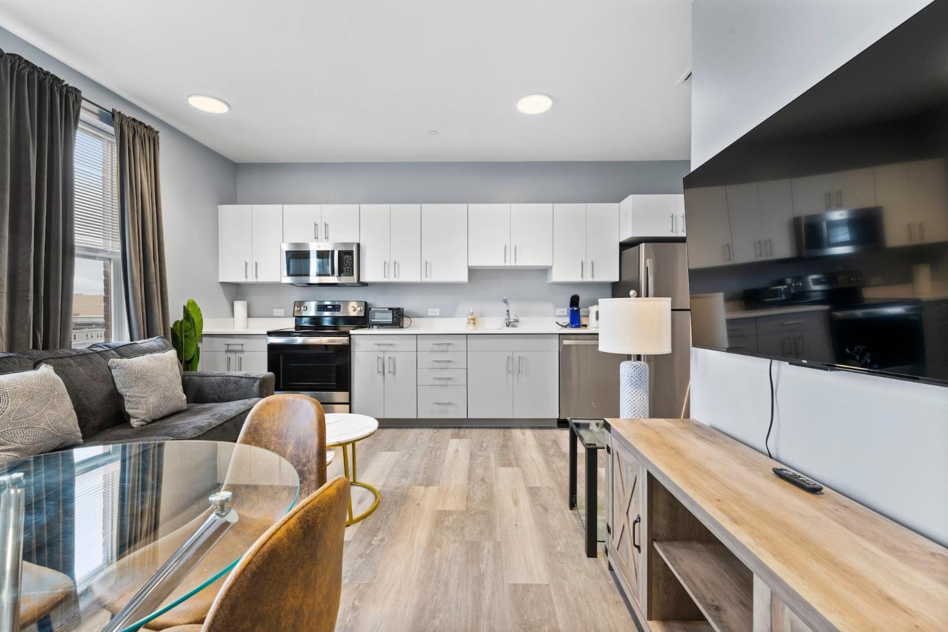 Furnished Apartments Near Encore Everett Phòng bức ảnh